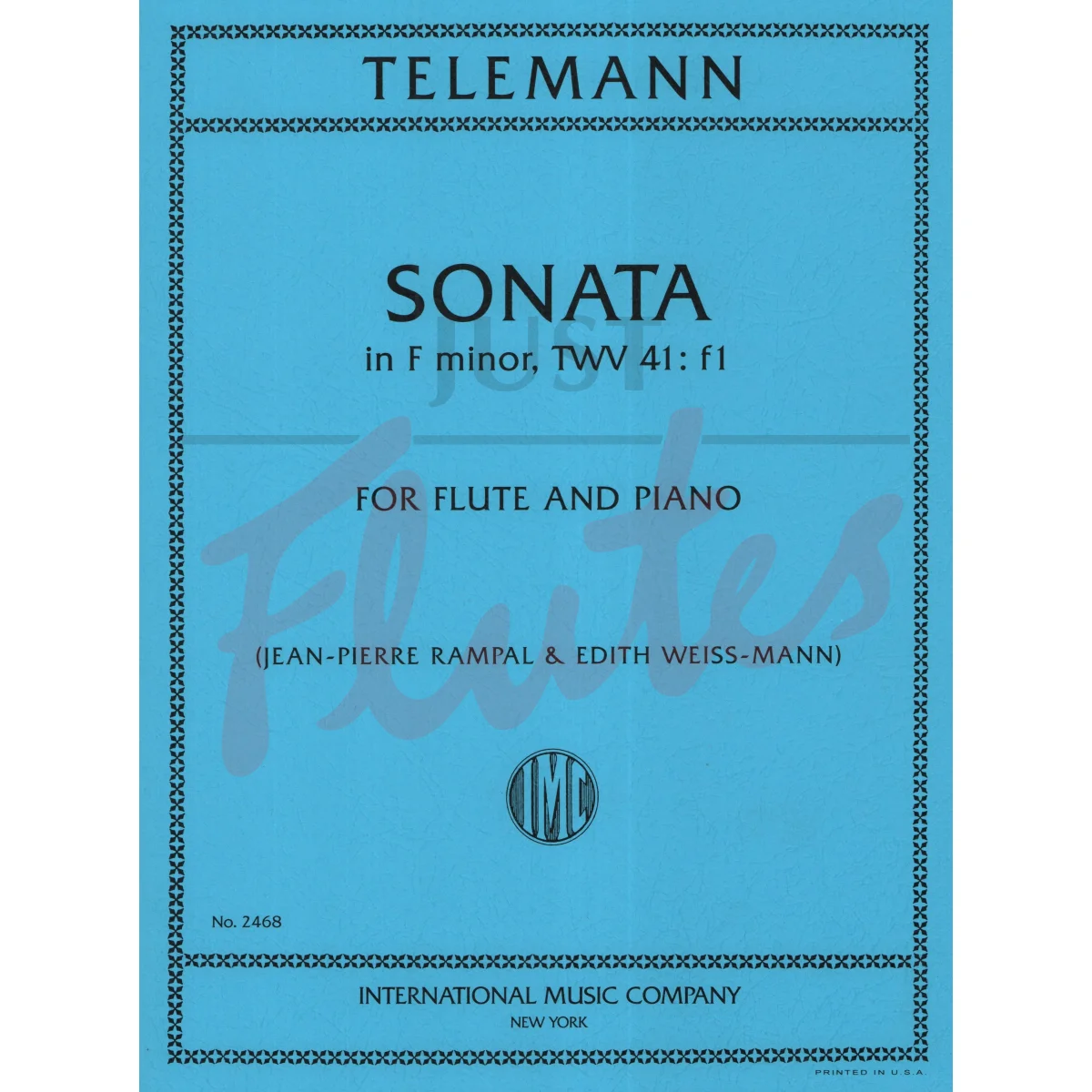 Sonata in F minor for Flute and Piano