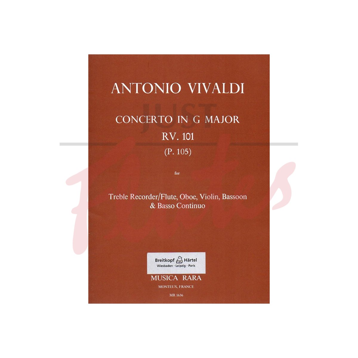 Concerto in G RV101 (fl ob vn bsn cont)