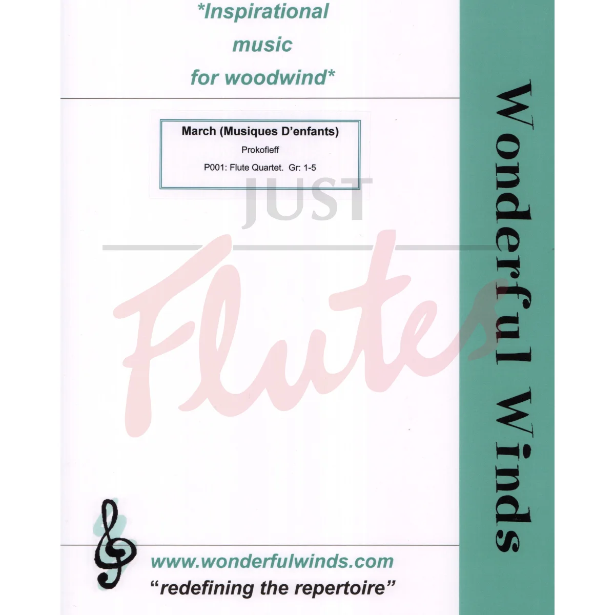 March from Musique d&#039;Enfants for Flute Quartet