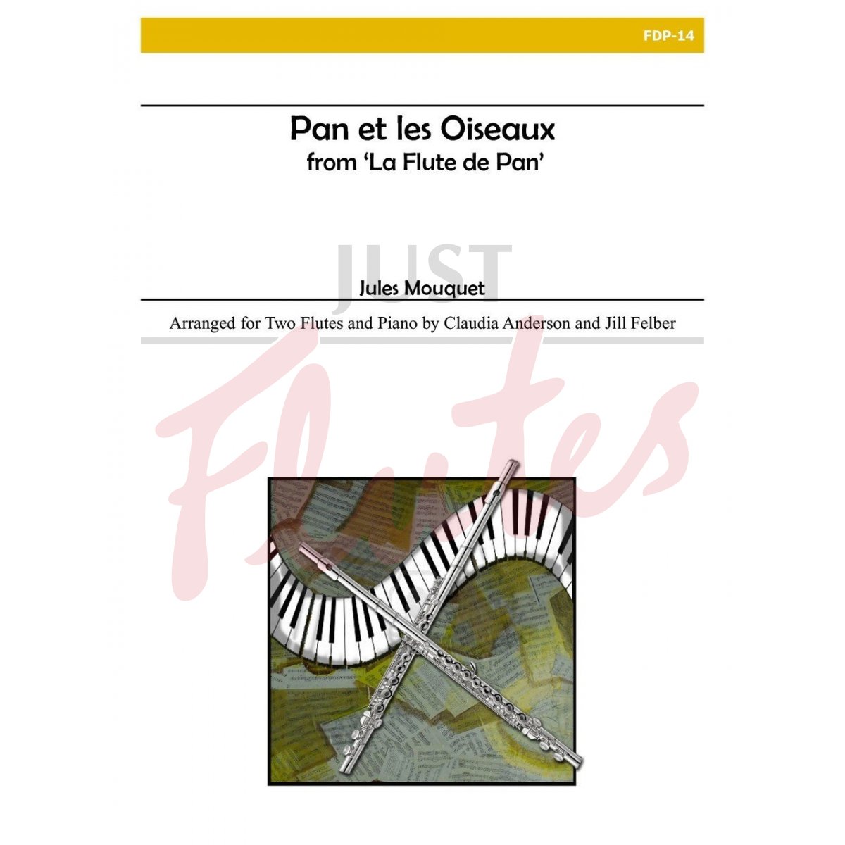 Pan et les Oiseaux (from La Flûte de Pan) for Two Flutes and Piano