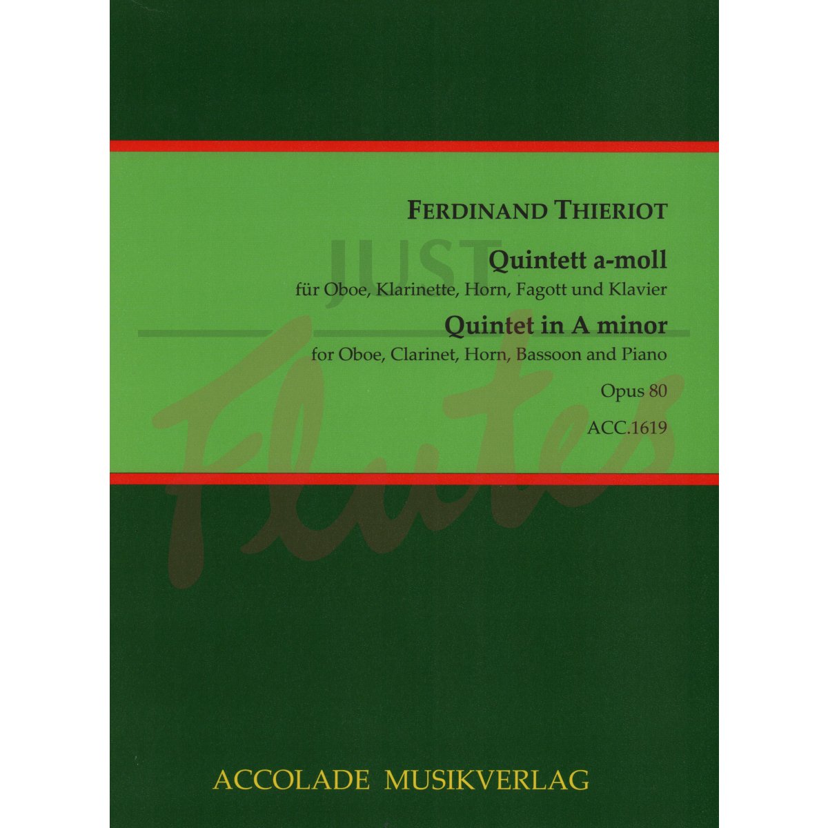 Quintet in A minor for Oboe, Clarinet, Horn, Bassoon and Piano