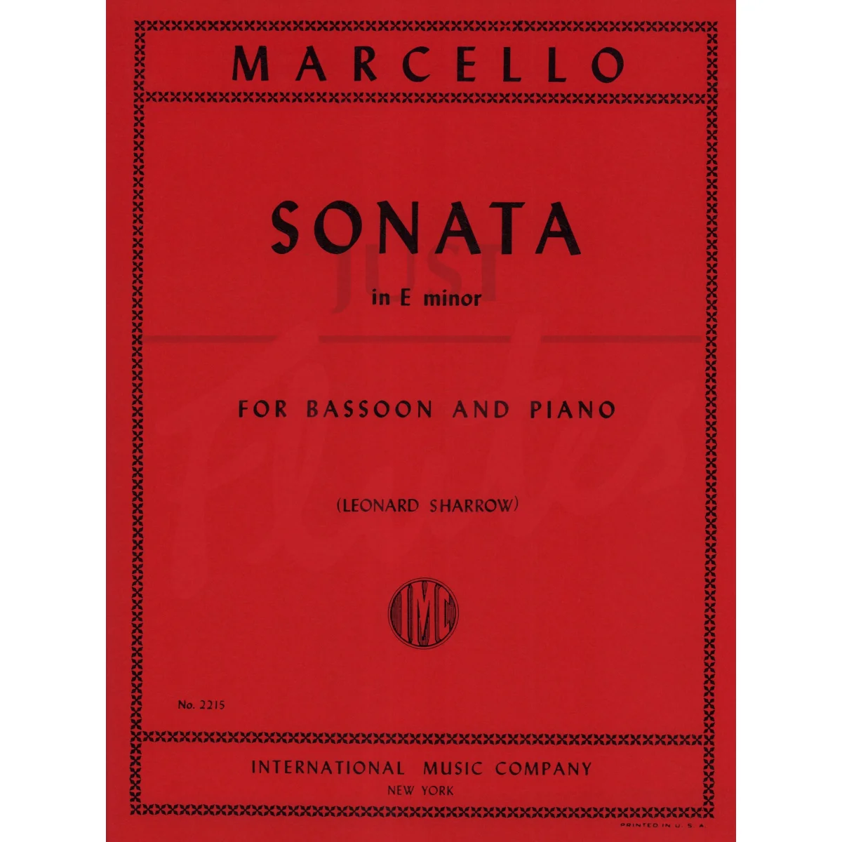 Sonata in E minor for Bassoon and Piano