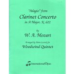 Image links to product page for Adagio from Clarinet Concerto arranged for Wind Quintet