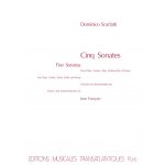 Image links to product page for Five Sonatas [Flute, Harp and String Trio]