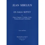 Image links to product page for En Saga Septet for Flute, Clarinet, Two Violins, Viola, Cello and Bass