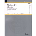 Image links to product page for Four Sonatas from "Der Getreue Musikmeister" for Flute/Treble Recorder and Basso Continuo, TWV41