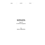 Image links to product page for Sonata for Alto Saxophone and Piano, Op. 19