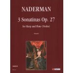 Image links to product page for 3 Sonatinas for Flute and Harp, Op27