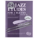 Image links to product page for 24 Jazz Etudes for Two Flutes, Vol 2 (includes CD)