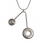 Image links to product page for Ellen Burr Sterling Silver Flute Open Hole Key & Trill Key Pendant