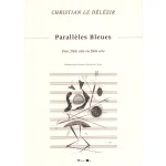 Image links to product page for Parallelles Bleues for Alto Flute (or Flute) Solo - Art Edition