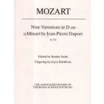 Image links to product page for Nine Variations in D on a Minuet by Jean-Pierre Duport, K,573