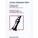 Image links to product page for Sonata in D minor according to BWV527 for Tenor Recorder and Piano