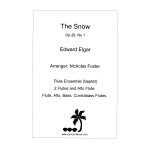Image links to product page for The Snow for Flute Choir, Op. 26 No. 1