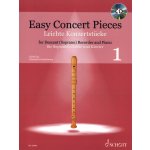 Image links to product page for Easy Concert Pieces for Descant Recorder and Piano, Vol 1 (includes CD)