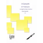 Image links to product page for 4 Concerti for Flute Quartet, TWV 40