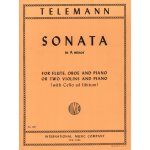 Image links to product page for Sonata in A minor for Flutes, Oboe and Piano (Cello ad lib.)