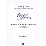 Image links to product page for Five Duets for Flute and Alto Saxophone (includes Online Audio)