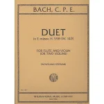 Image links to product page for Duet in E minor for Flute and Violin, H. 598 (W. 140)