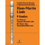 Image links to product page for 9 Studies for Tenor or Descant Recorder