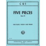 Image links to product page for Five Pieces for Flute, Violin and Piano, Op56