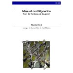 Image links to product page for Menuet and Rigaudon from 'Le Tombeau de Couperin' for Clarinet Choir