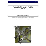 Image links to product page for Fugue in G minor "Little" for Clarinet Quartet
