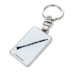 Image links to product page for Key Ring with Clarinet Design