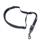 Image links to product page for Neotech Alto/Tenor Saxophone Wick-It Strap, Small, Snap Hook, Black