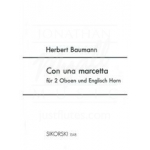 Image links to product page for Con una marcetta for 2 Oboes and English Horn