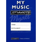 Image links to product page for My Music Jot-A-Note (A4 Blue)
