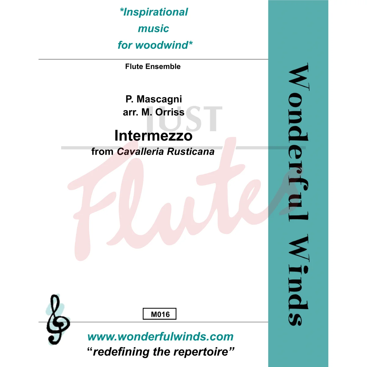 Intermezzo from from Cavalleria Rusticana for 6 Mixed Flutes