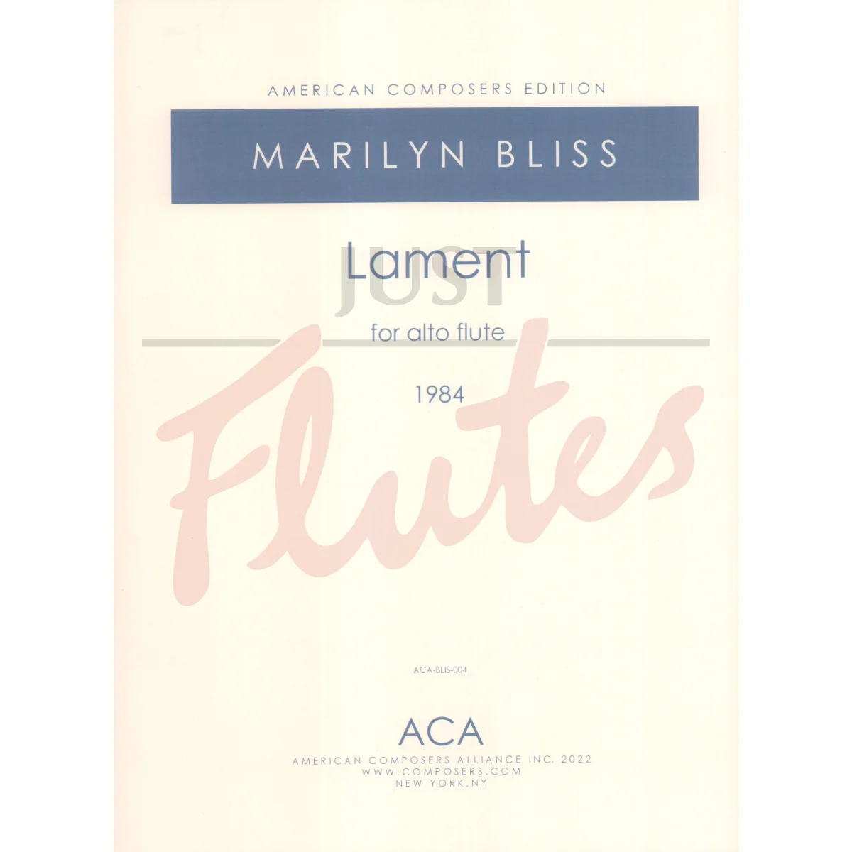 Lament for Alto Flute (or Flute)