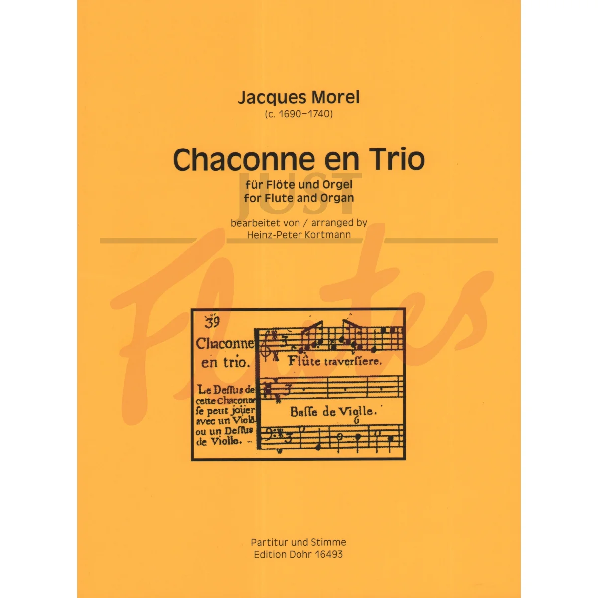 Chaconne en Trio for Flute and Organ