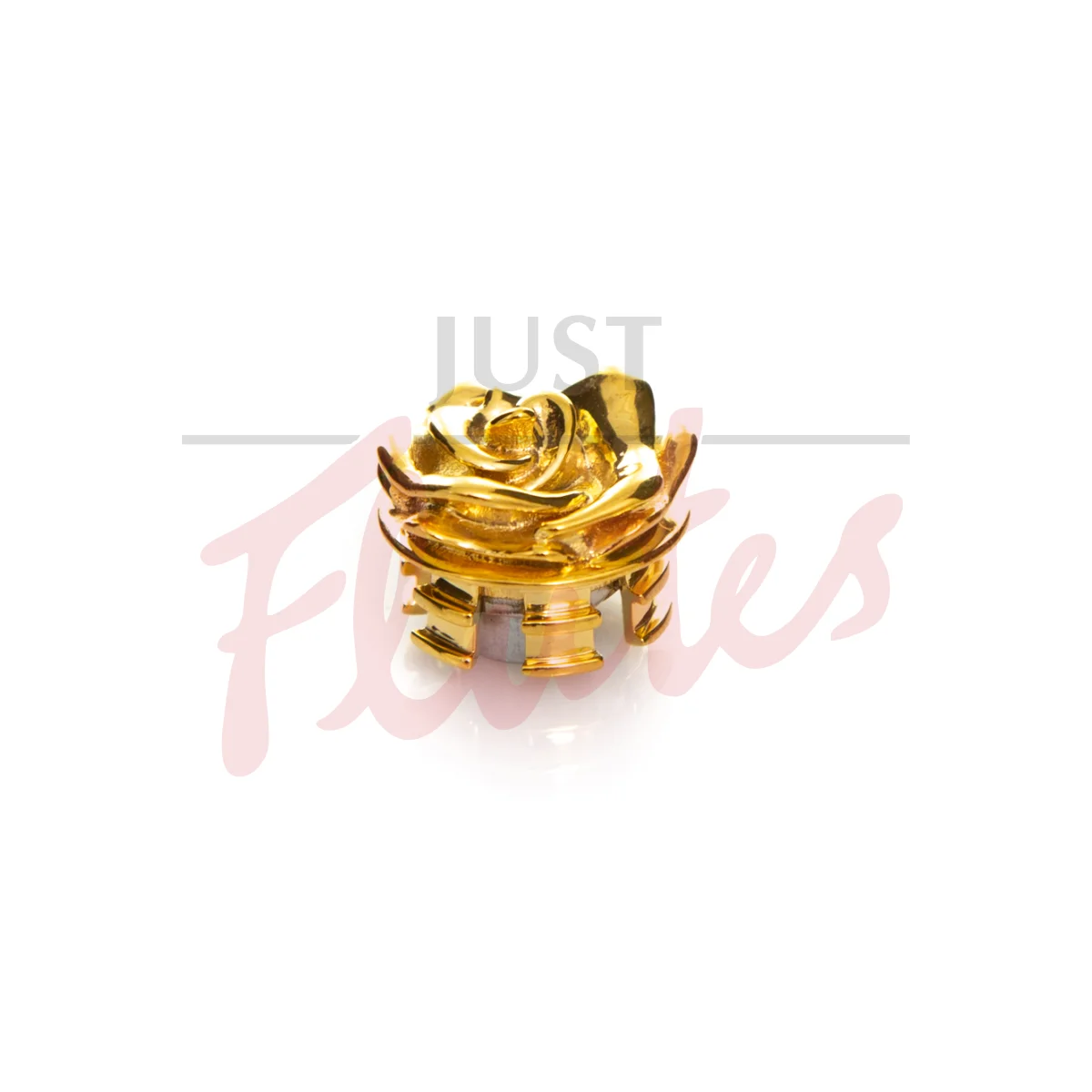 Flutealot Decorative Flute Crown, Yellow Gold-Plated Rose
