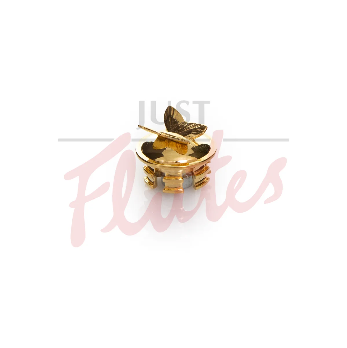 Flutealot Decorative Flute Crown, Rose Gold-plated Butterfly
