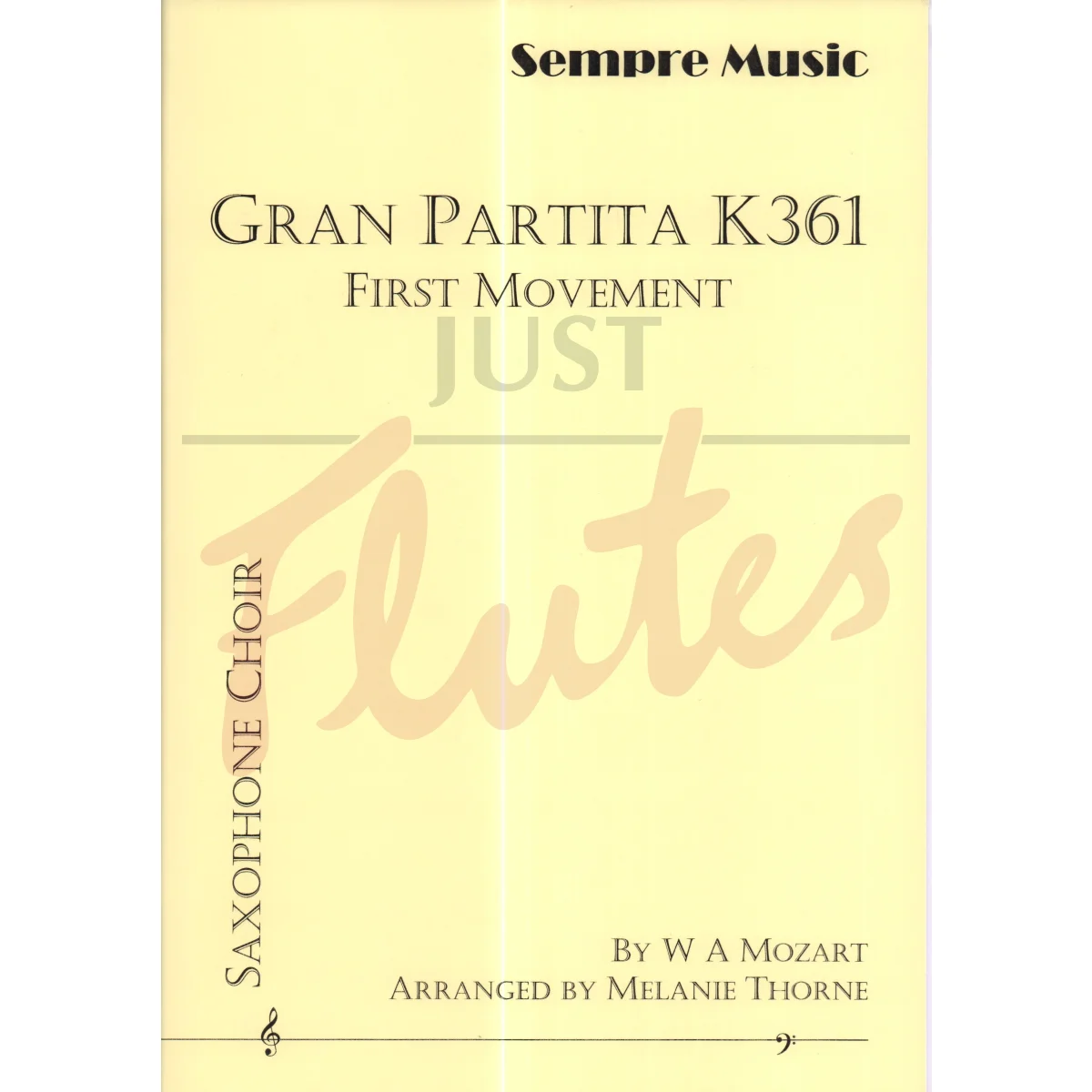 First Movement from &quot;Gran Partita&quot; for Saxophone Choir