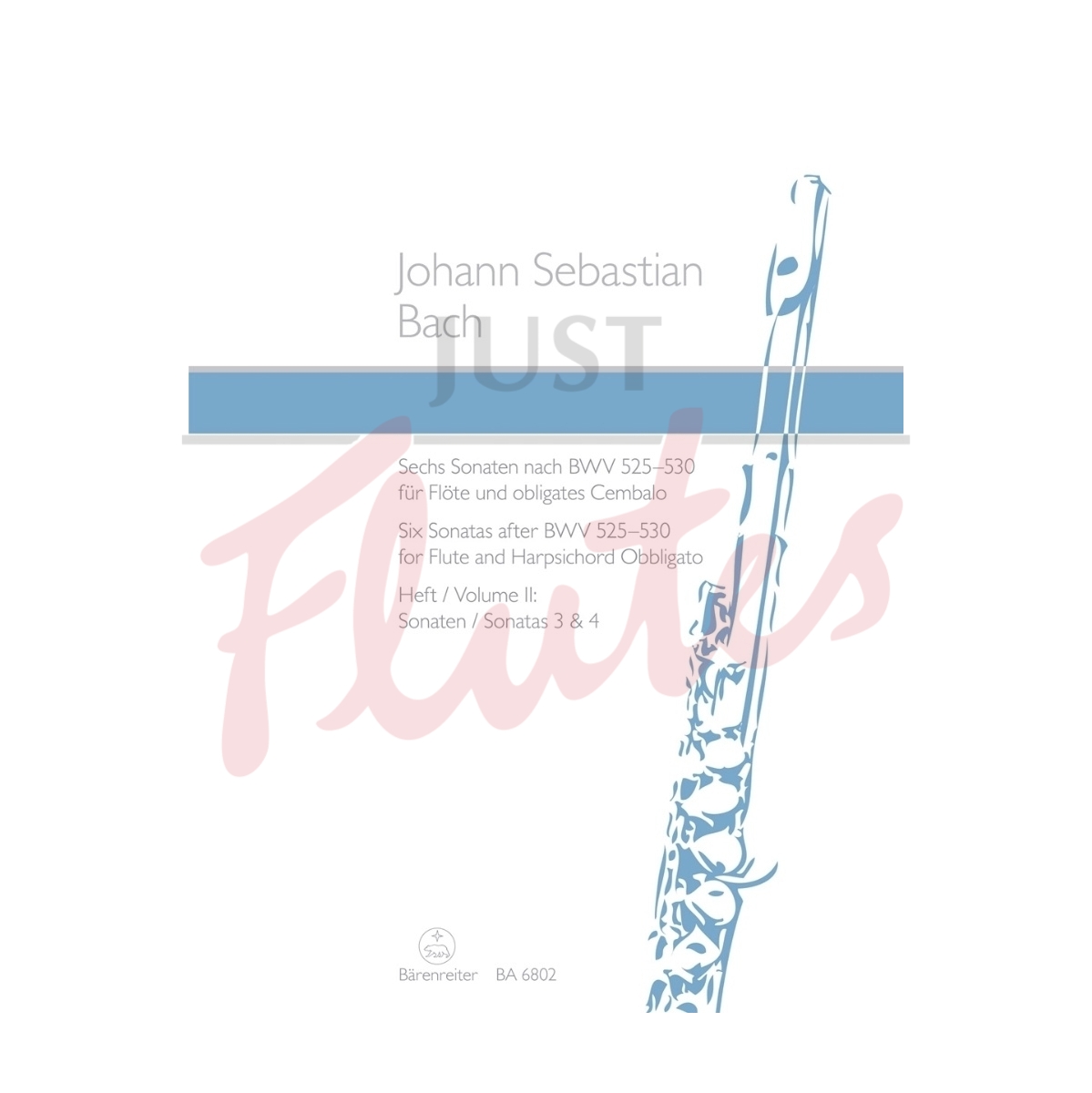 Six Sonatas after BWV 525-530 for Flute and Harpsichord Obbligato