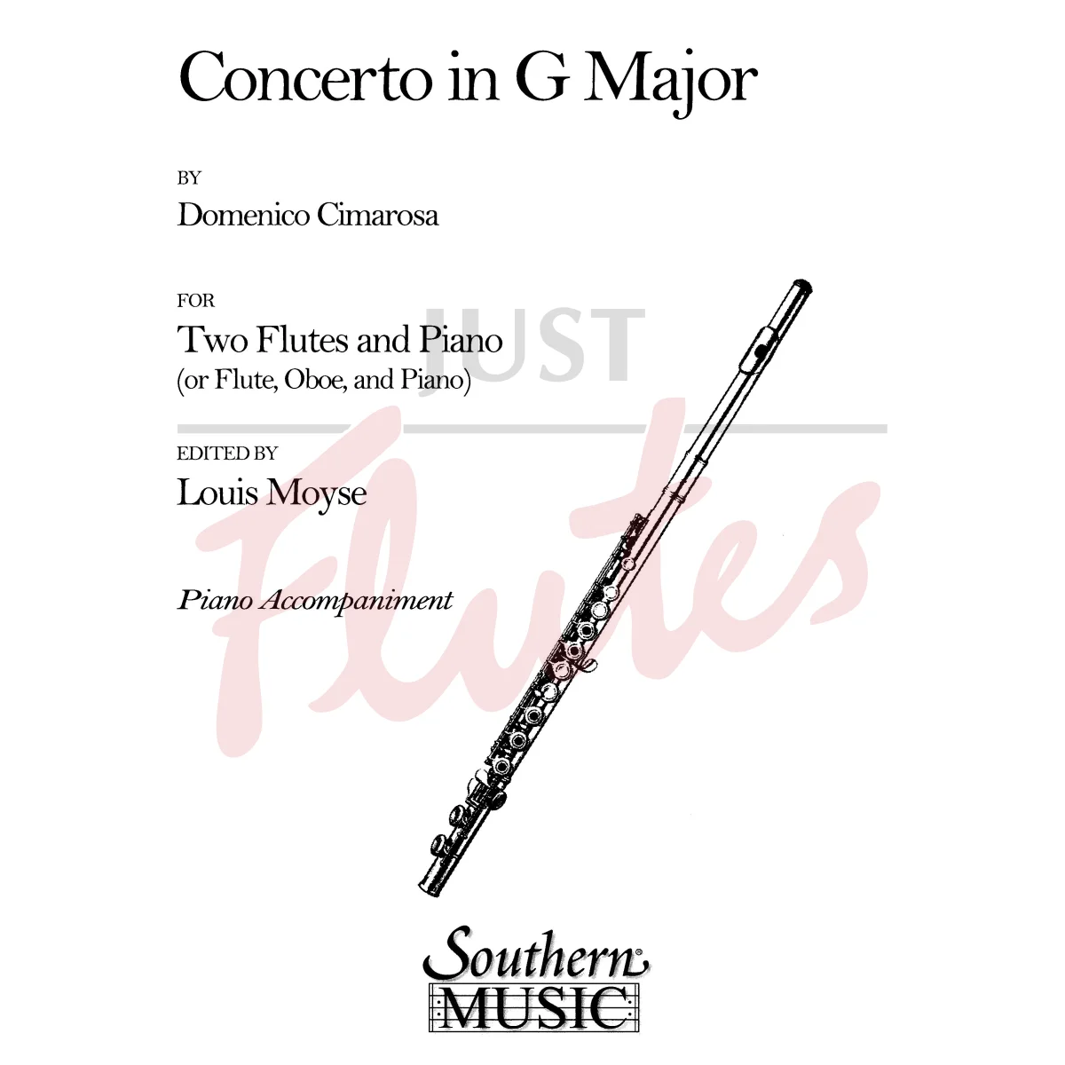 Concerto in G major for Two Flutes and Piano - Piano Accompaniment Part