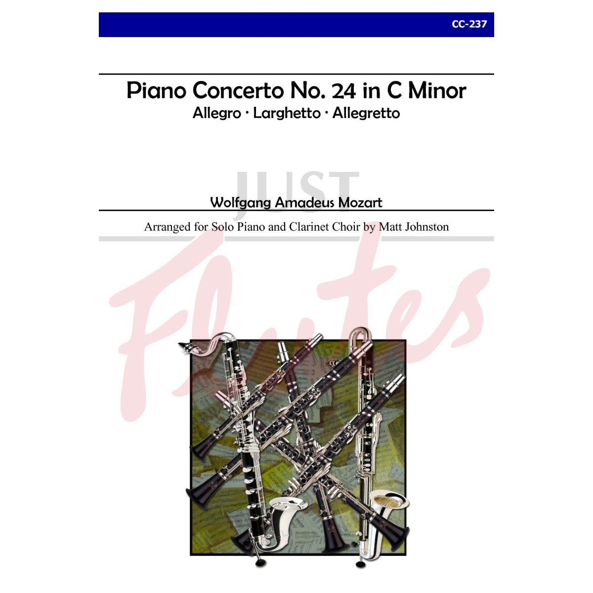 Piano Concerto No. 24 in C Minor for Solo Piano and Clarinet Choir