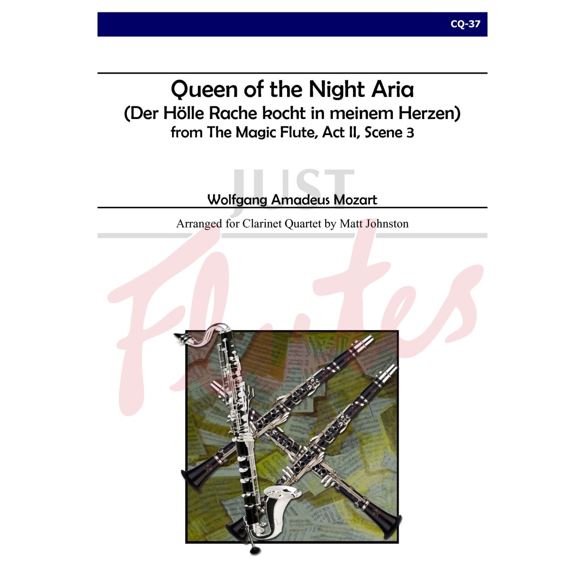 Queen of the Night Aria for Clarinet Quartet