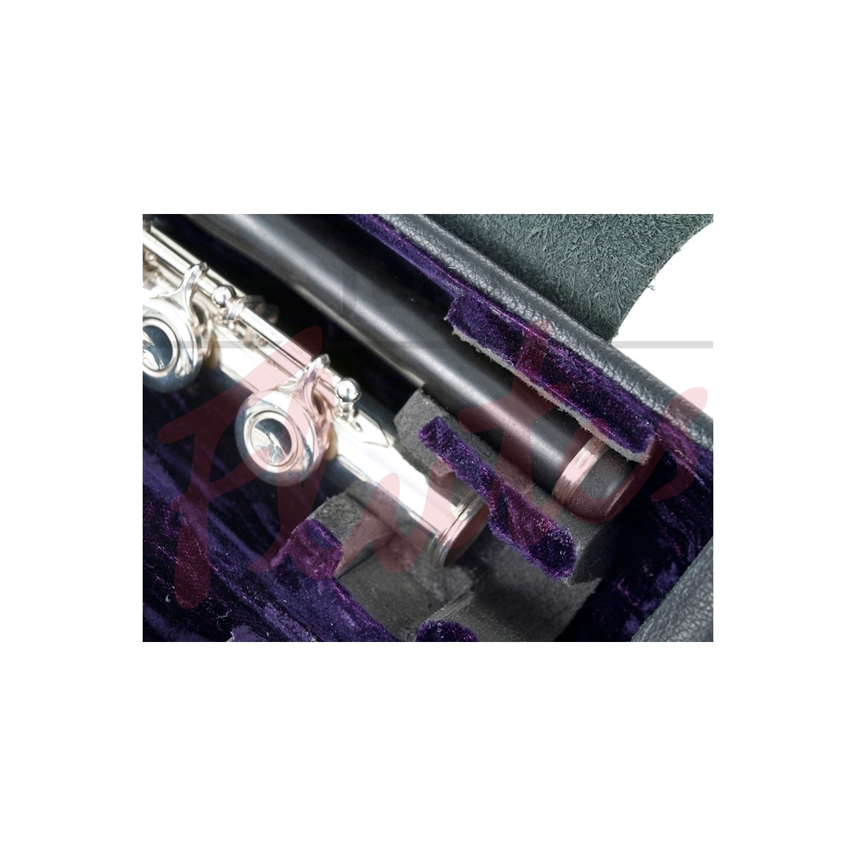 Wiseman Leather Flute and Piccolo Case, Black. Just Flutes