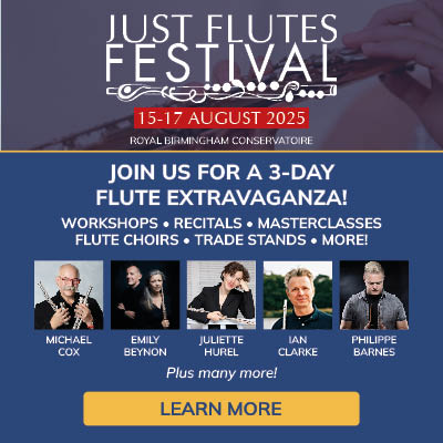 Just Flutes Festival 2025 - Learn More ABout What's On Offer