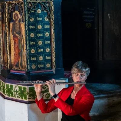 Janna's monthly Saturday flute class - Sunday. Ravel "Sleeping Beauty's Pavane" from Mother Goose / James Rae "Syncopation Rag"