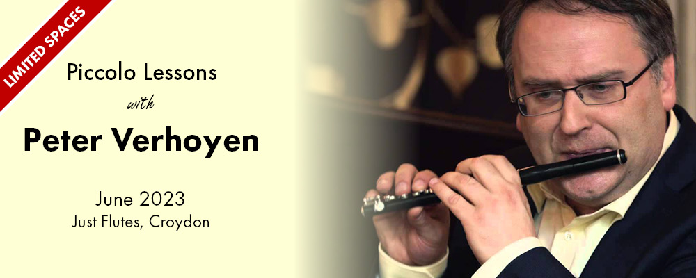 Piccolo Lessons with Peter Verhoyen, June 2023