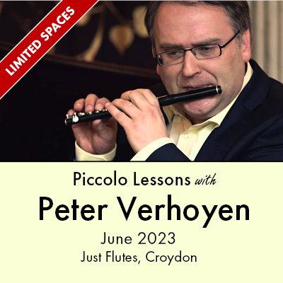 Piccolo Lessons with Peter Verhoyen, June 2023