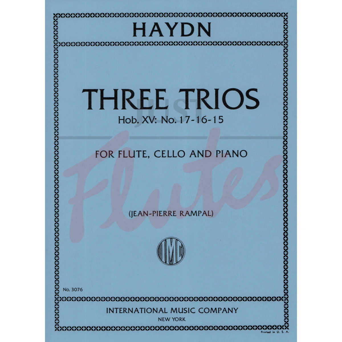 Three Trios for Flute, Cello and Piano
