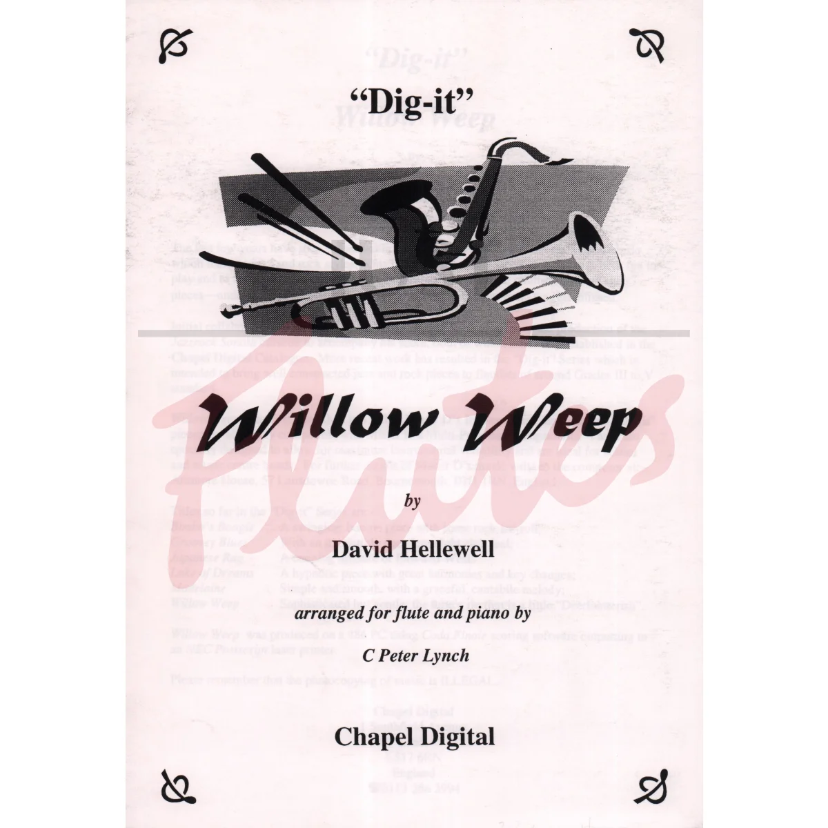 Willow Weep for Flute and Piano