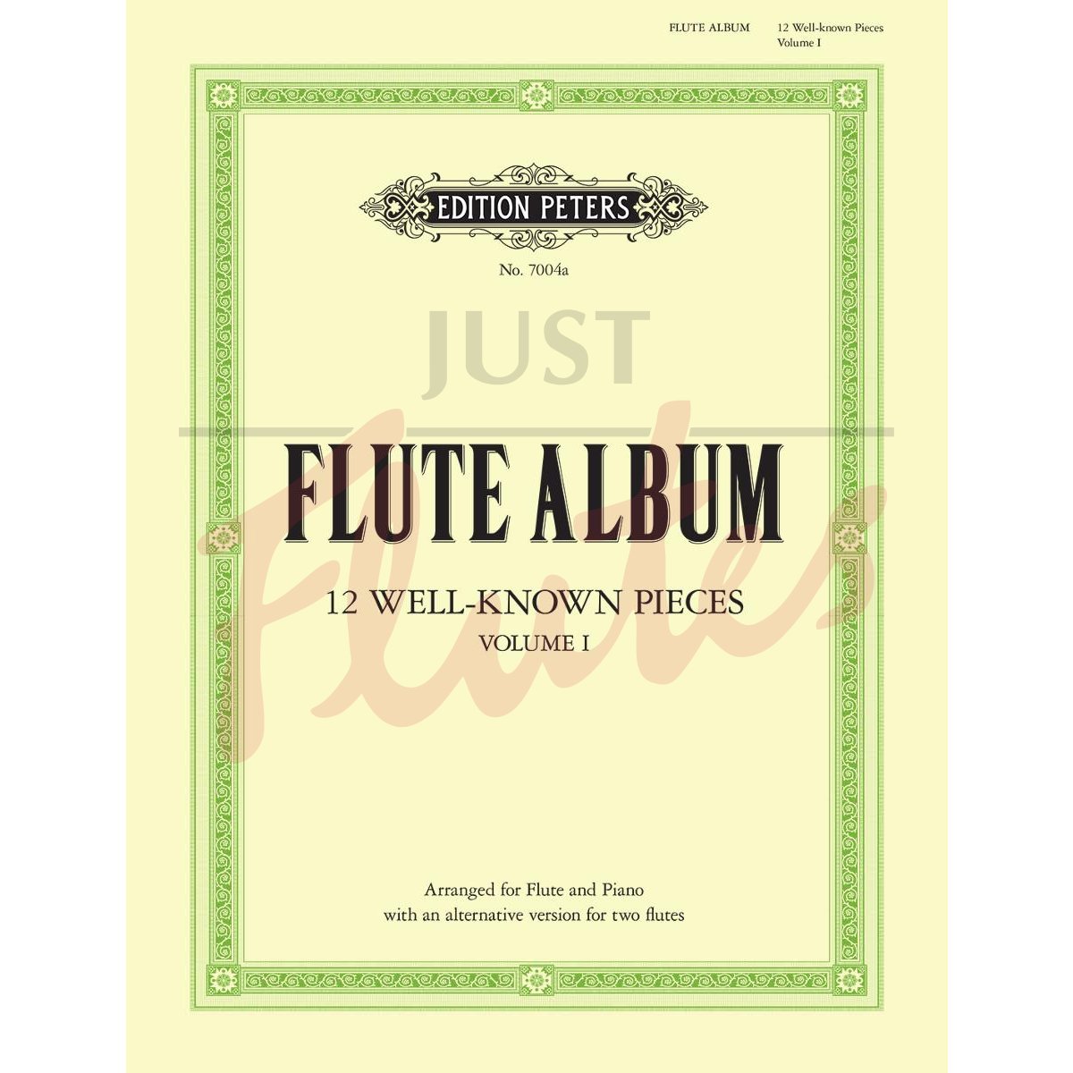 Flute Album Vol 1 for Flute and Piano, or Two Flutes