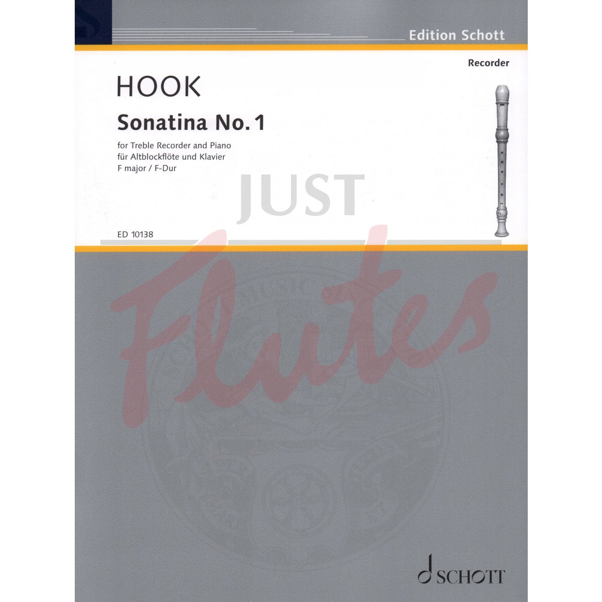 Sonatina No. 1 F major for Treble Recorder and Piano